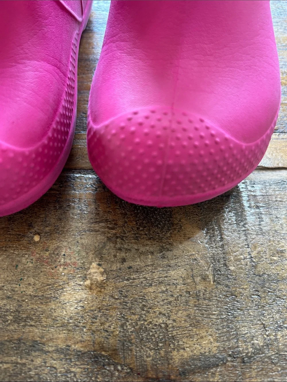 CROCS Kids Pink Waterproof Handle Rain Boots